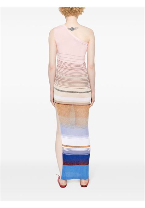 Multicolored one-shoulder knitted dress - women MISSONI | MS24SQ15BT006SSM99L