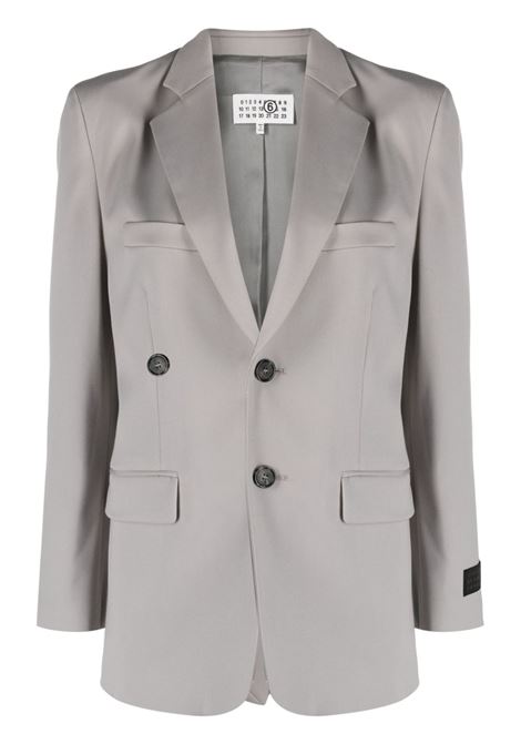 Grey tailored double-breasted blazer - women MM6 MAISON MARGIELA | S52BN0130S47848858