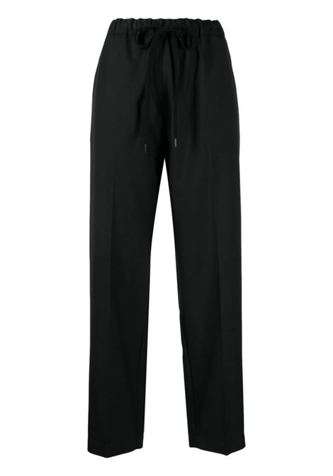 Pantaloni crop con cucitura in nero - donna MM6 MAISON MARGIELA | S52KA0484S78357900