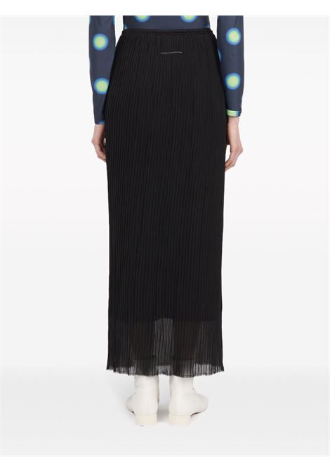 Black pleated maxi skirt - women MM6 MAISON MARGIELA | S52MI0009S78565900