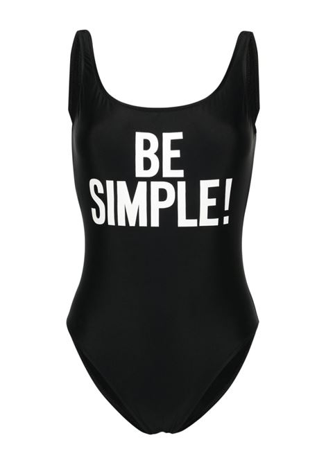 Black be simple scoop-neck swimsuit - women MOSCHINO | A420704751555