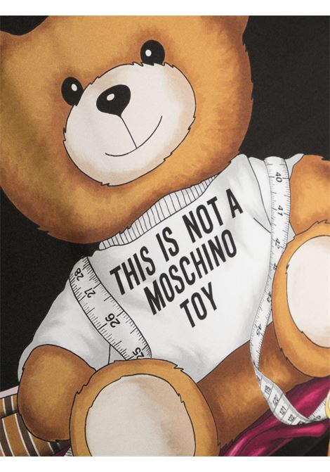 Black Teddy Bear print scarf - women MOSCHINO | A935082651555