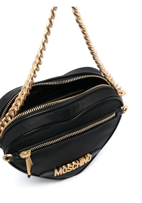 Black heart-shape tote bag - women MOSCHINO | B743282021555