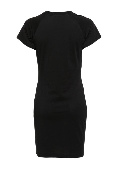 Black logo-embroidered short T-shirt dress ? women MOSCHINO | J045005412555