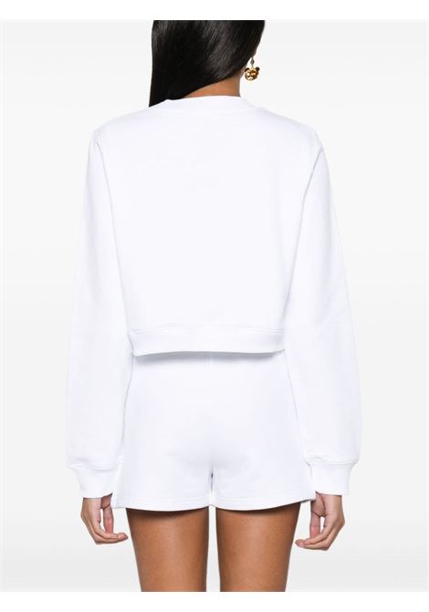 White Teddy-Bear-print cropped sweatshirt - women MOSCHINO | V170704281001