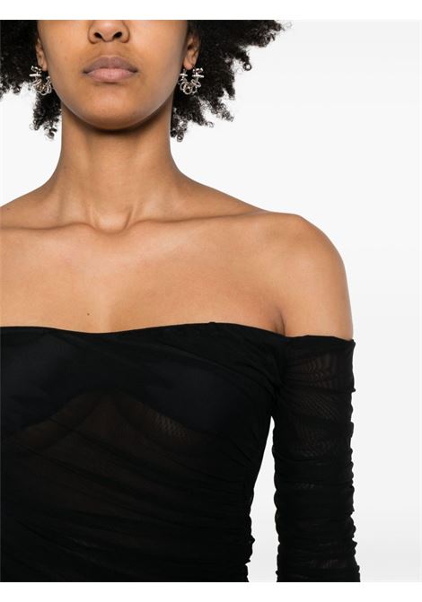 Black off-shoulder bodysuit - women MUGLER | 24P1BO02245951999