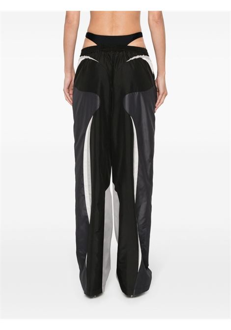 Black and white contrast tapered trousers Mugler - women MUGLER | 24P1PA0412876B1919