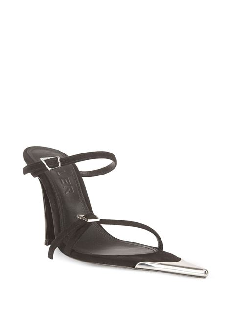 Black strappy sandals - women MUGLER | MUSS24SC014TL001