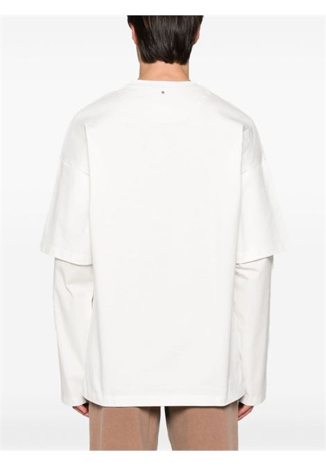 T-shirt a maniche lunghe a strati in bianco OAMC - uomo OAMC | 24E28OAJ11COT00912101