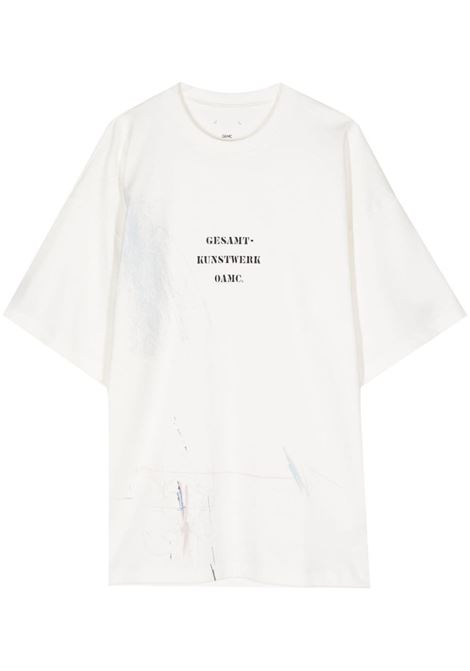 T-shirt Scribble in bianco - uomo