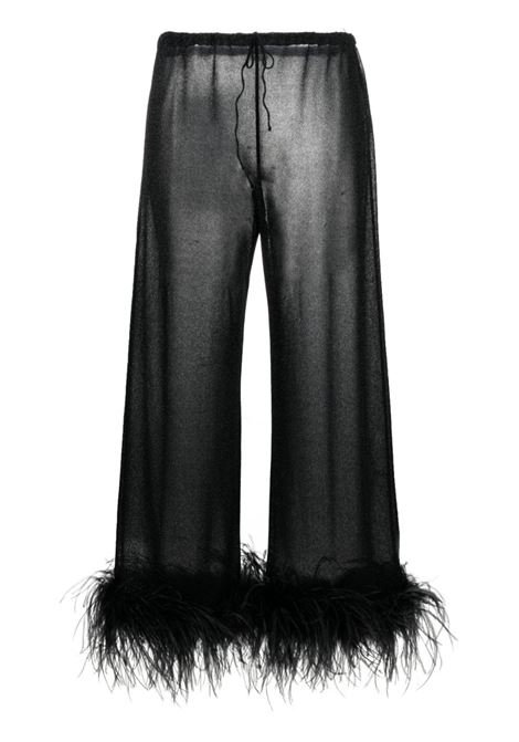 Pantaloni Plumage con coulisse in nero - donna