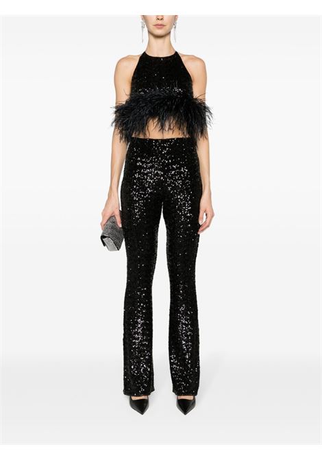 Black sequin-embellished trousers Os?ree - women OSÉREE | PWS249BLK