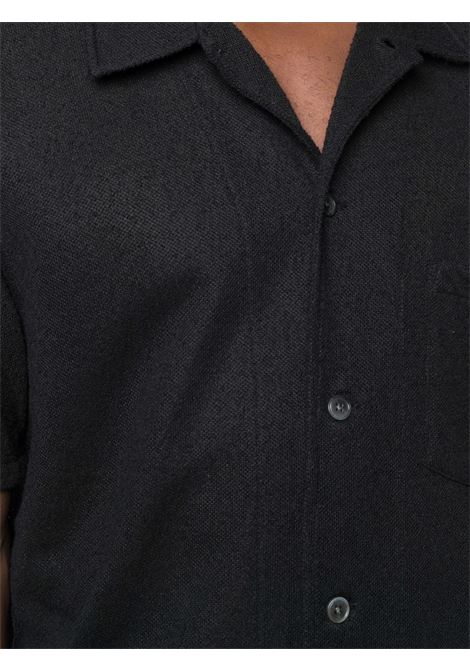 Black short-sleeved shirt  - men OUR LEGACY | M2202BBLK