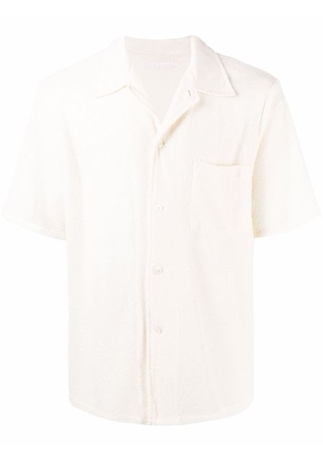 White short-sleeved shirt - men