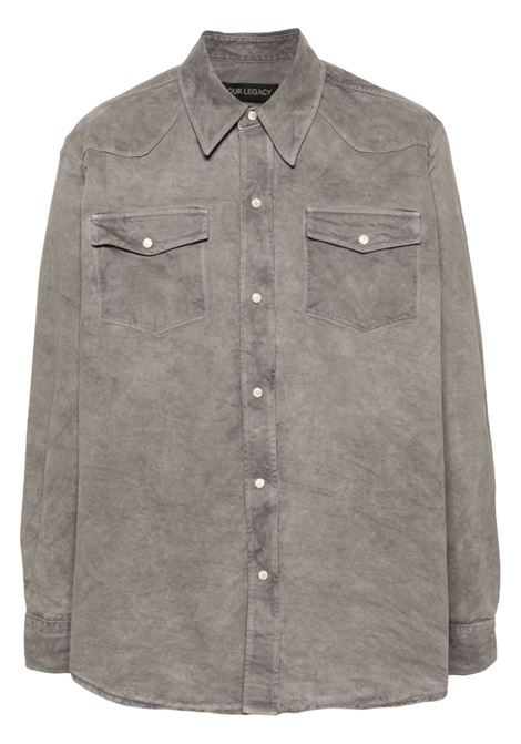 Grey Frontier denim shirt - men