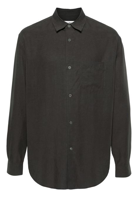 Ash grey long-sleeved shirt Our Legacy - men  OUR LEGACY | Shirts | M2242IGRY