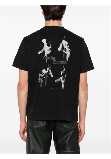 Black Ronja-print T-shirt - men OUR LEGACY | M2246BTBLK