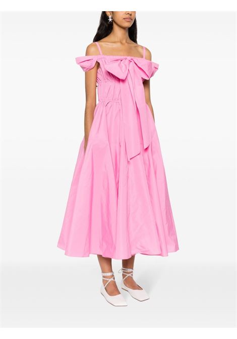 Pink cocktail bow-detail midi dress ? women  PATOU | DR1330011455P