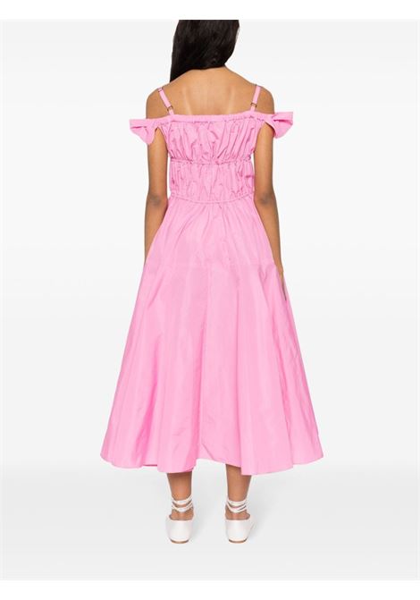 Pink cocktail bow-detail midi dress ? women  PATOU | DR1330011455P