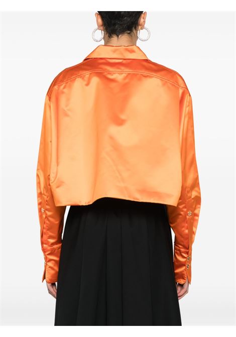 Orange cropped jacket - women  PATOU | JA0400164217O