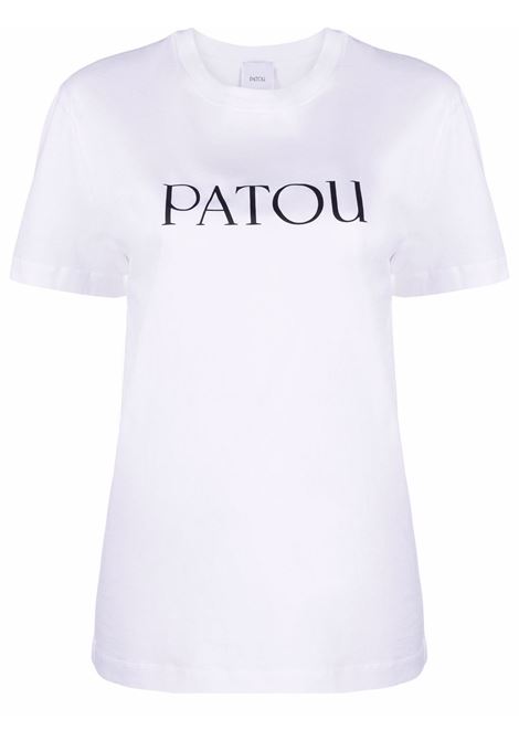 T-shirt con stampa logo in bianco - donna PATOU | JE0299999001W