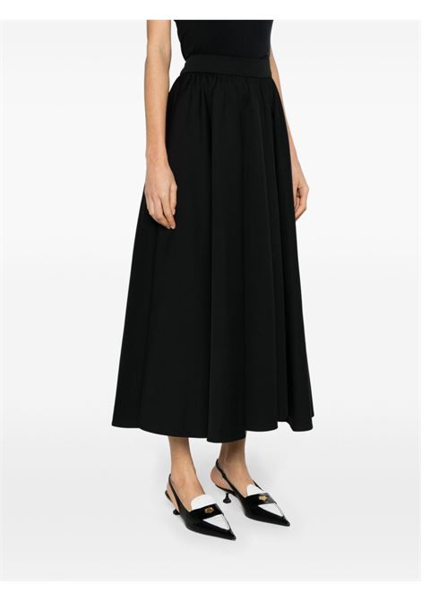 Black flared maxi skirt - women PATOU | SK0640074999B