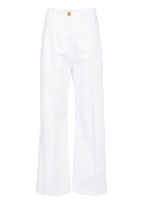 White iconic wide-leg trousers - women