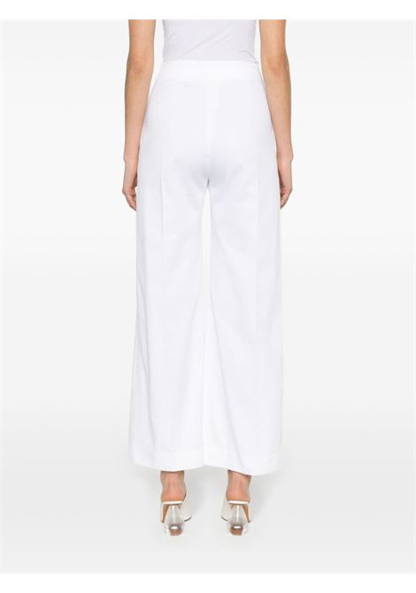 White iconic wide-leg trousers - women PATOU | TR0020074001W