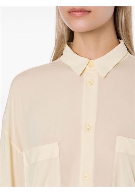 White cutaway-collar button-up shirt - women PHILOSOPHY DI LORENZO SERAFINI | A020321230004