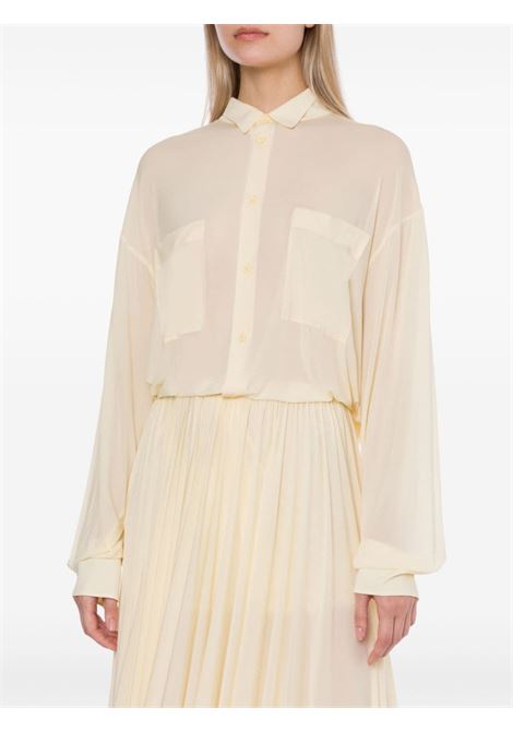 White cutaway-collar button-up shirt - women PHILOSOPHY DI LORENZO SERAFINI | A020321230004