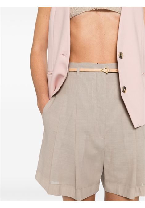 Grey pleated tailored shorts - women PHILOSOPHY DI LORENZO SERAFINI | A030821250475