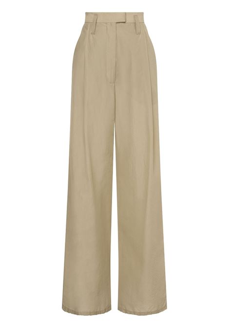 Grey high-waist wide-leg trousers - women PHILOSOPHY DI LORENZO SERAFINI | A030921220475