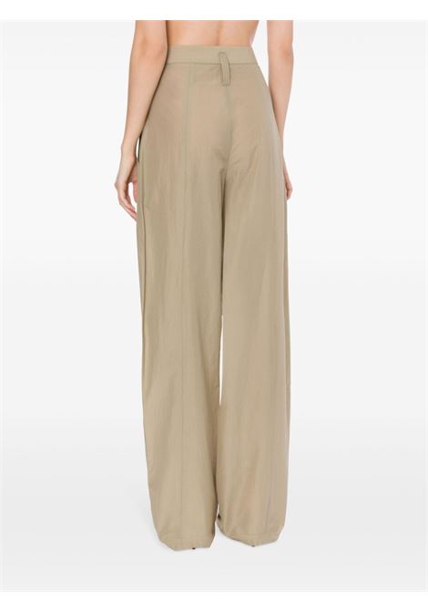Grey high-waist wide-leg trousers - women PHILOSOPHY DI LORENZO SERAFINI | A030921220475