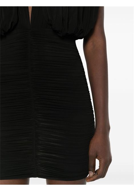 Black draped-design dress - women PHILOSOPHY DI LORENZO SERAFINI | A041521230555