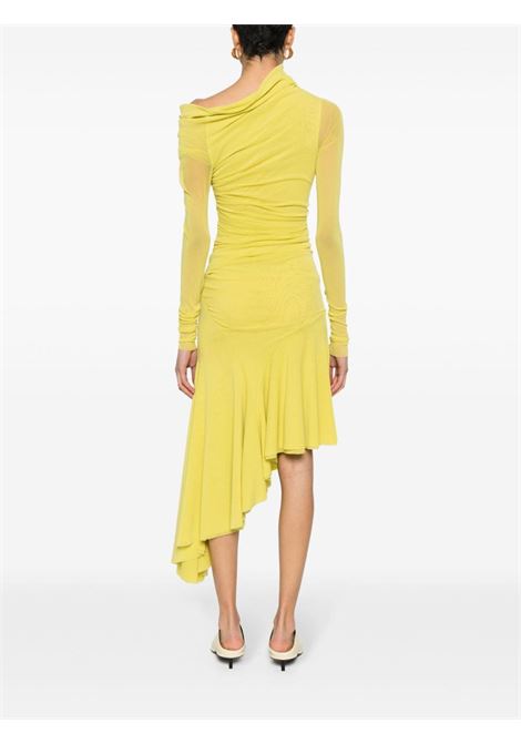 Yellow asymmetric midi dress - women PHILOSOPHY DI LORENZO SERAFINI | A043721180031