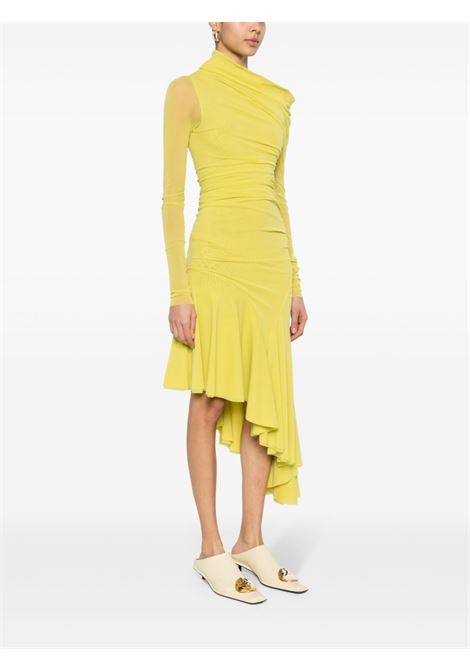 Yellow asymmetric midi dress - women PHILOSOPHY DI LORENZO SERAFINI | A043721180031