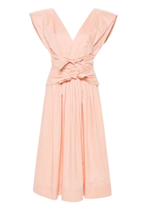 Pink bow-detail dress - women PHILOSOPHY DI LORENZO SERAFINI | A044221200070