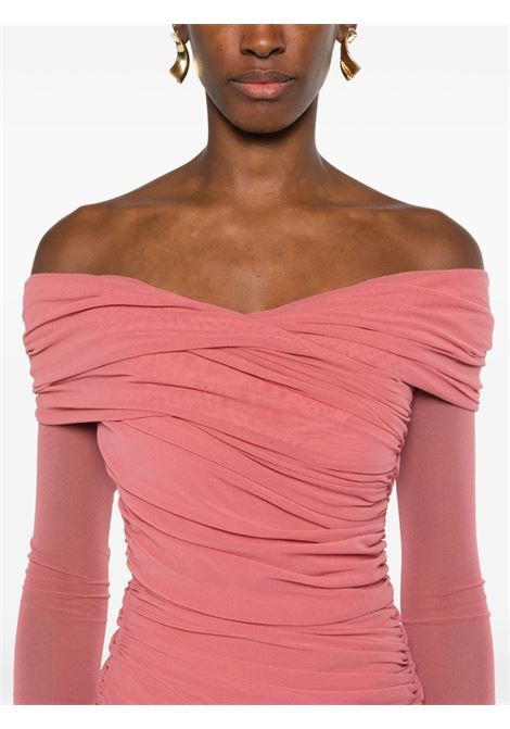 Pink draped mini dress - women PHILOSOPHY DI LORENZO SERAFINI | A044521180182