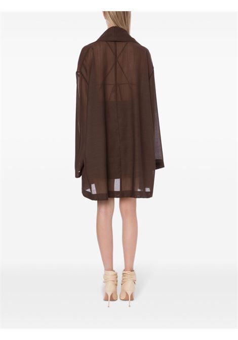 Cappotto semi trasparente in marrone - donna PHILOSOPHY DI LORENZO SERAFINI | A060821250102