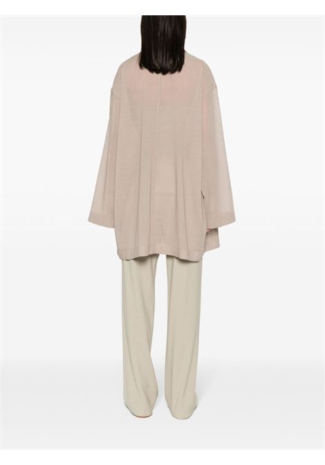 Beige open-front fluid coat - women PHILOSOPHY DI LORENZO SERAFINI | A060821250475