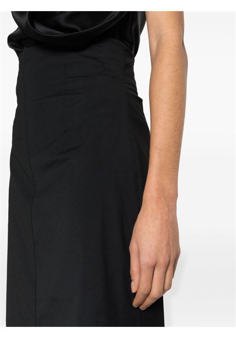 Black slit-detail skirt ? women  PHILOSOPHY DI LORENZO SERAFINI | V010721170555