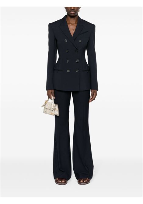 Blue navy peak-lapels double-breasted blazer ? women  PHILOSOPHY DI LORENZO SERAFINI | V050607270510