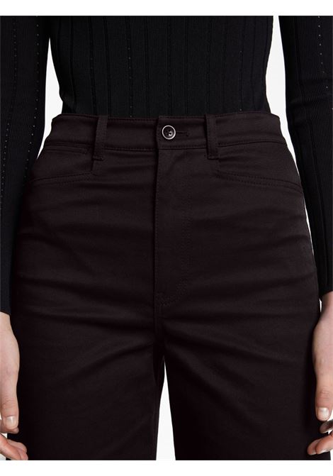 Pantaloni crop a vita alta in nero - donna PROENZA SCHOULER WHITE LABEL | WL2326166001
