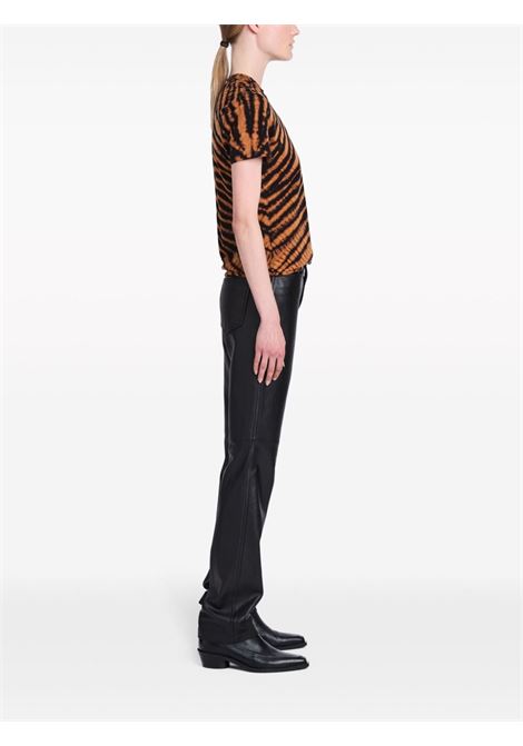 T-shirt con fantasia tie-dye finley in nero e arancione Proenza schouler white label - donna PROENZA SCHOULER WHITE LABEL | WL2414226989