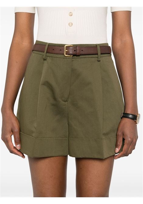 Green Delia pleat-detail shorts PT01 - women PT01 | CDBSDLZ00STDBP650445