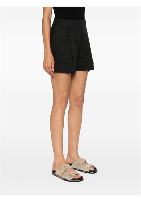 Black pleat-detail wide-leg shorts PT01 - women PT01 | CDBSDLZ00STDBP650990