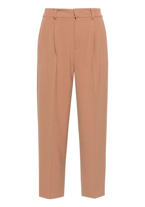 Brown tapered tailored trousers - women PT01 | CDVSDAZ00STDDX220165