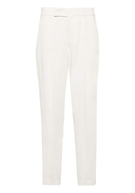 Pantaloni crop con pieghe in bianco - donna PT01 | CDVSSRZ00STDSP080010