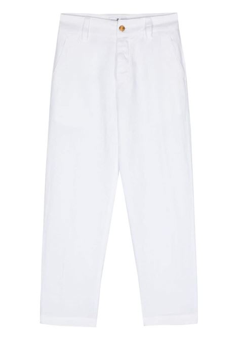 Pantaloni affusolati in twill in bianco - donna PT01 | CDVTGOB00STDPU31Y010