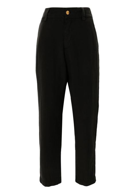 Pantaloni dritti con piega in nero - donna PT01 | CDVTGOB00STDPU31Y990